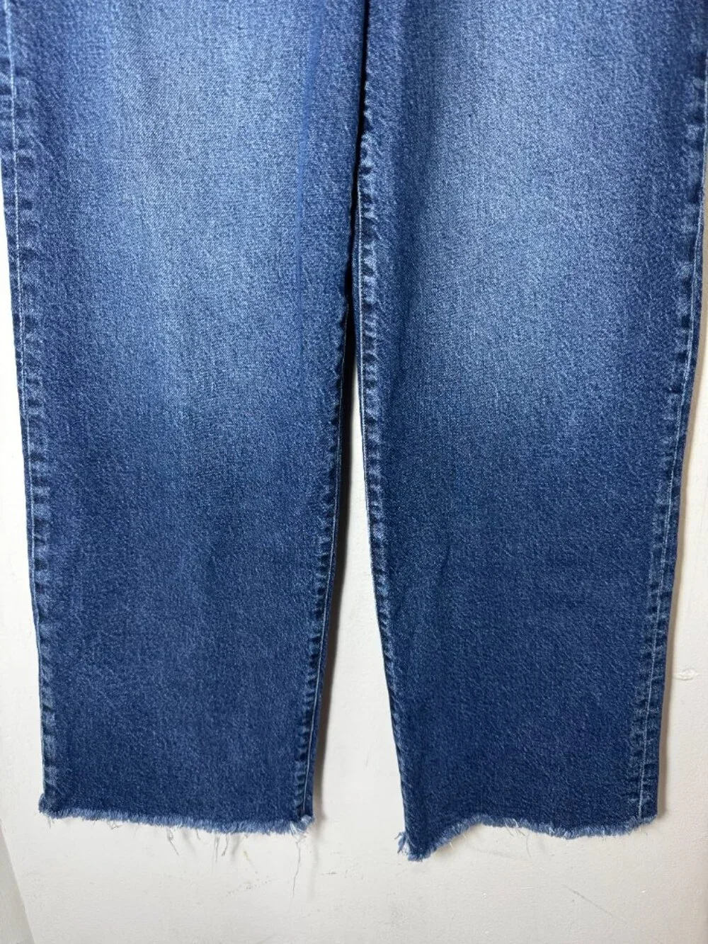 Express Wide Leg Jeans Womens 4R High Rise Stretch Medium Wash Denim - Picture 4 of 10